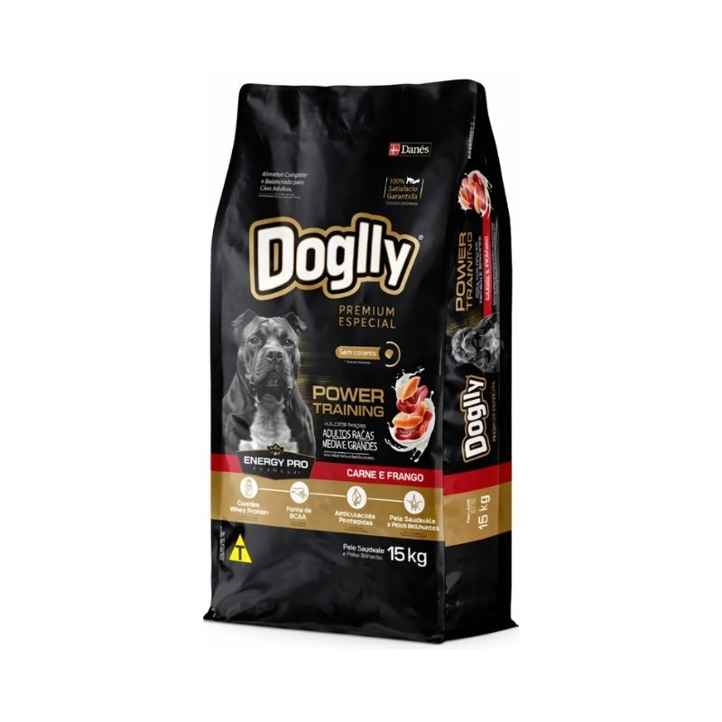 Ração-Cachorro-Doglly-Power-Adulto-Carne-Frango-e-Whey-Protein-15-kg