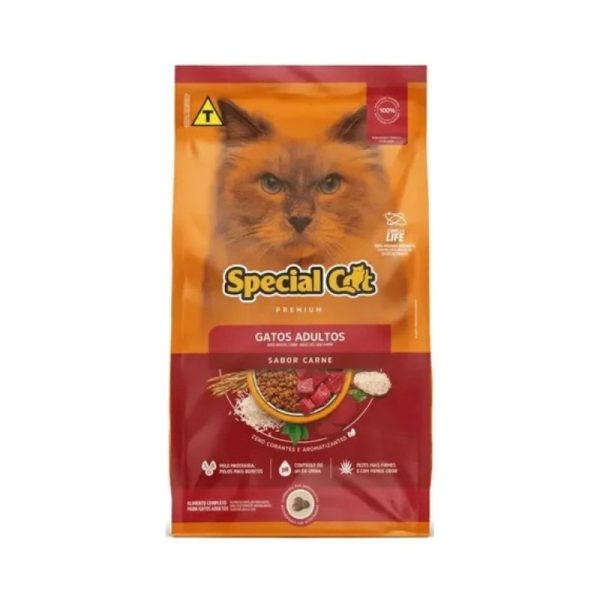 alimento-special-cat-carne-adultos-racao-gato-felino-10kg